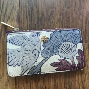Tory Burch Emerson Floral Print Card Holder